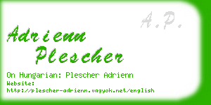 adrienn plescher business card